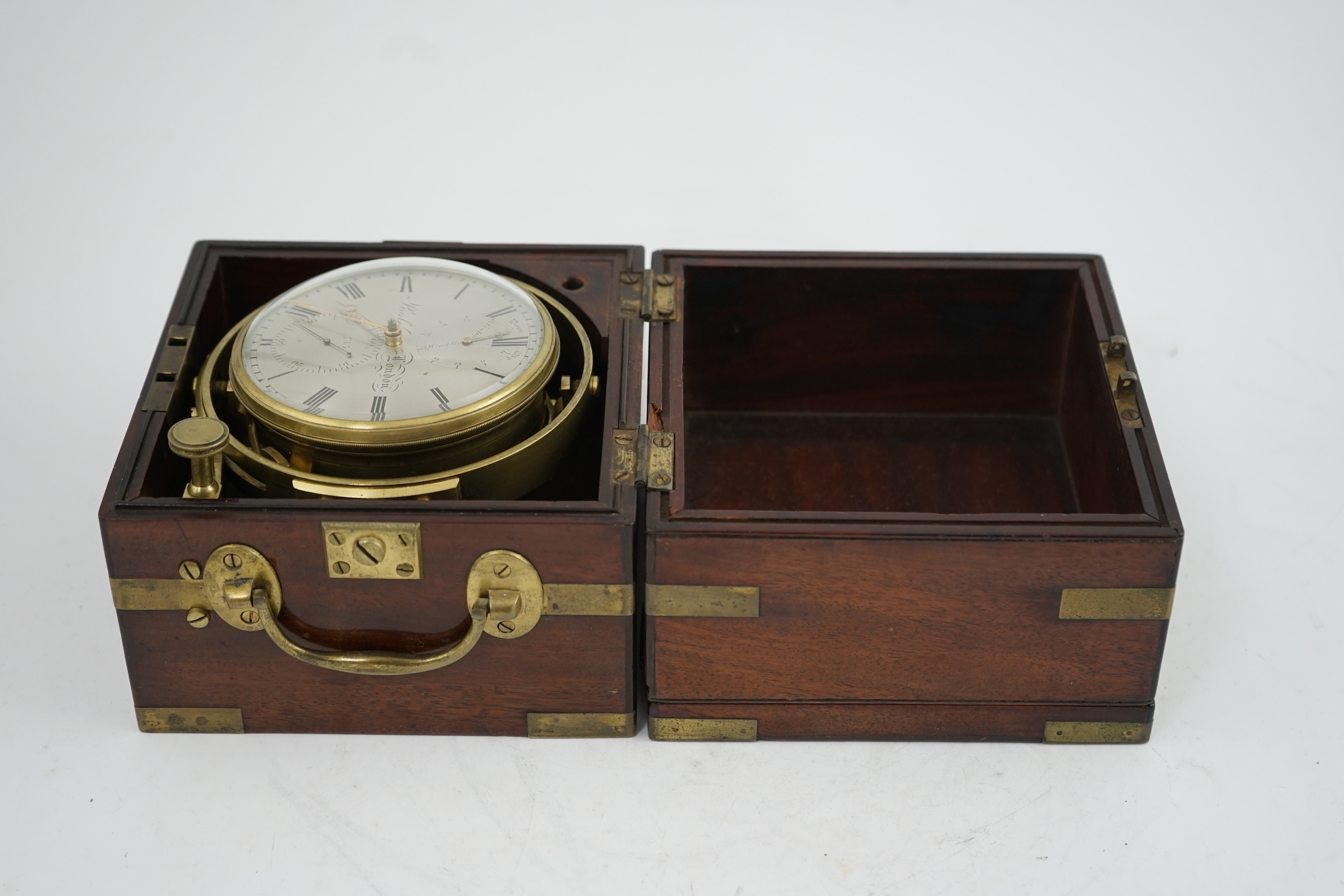 John Poole of London. A mid 19th century two day marine chronometer